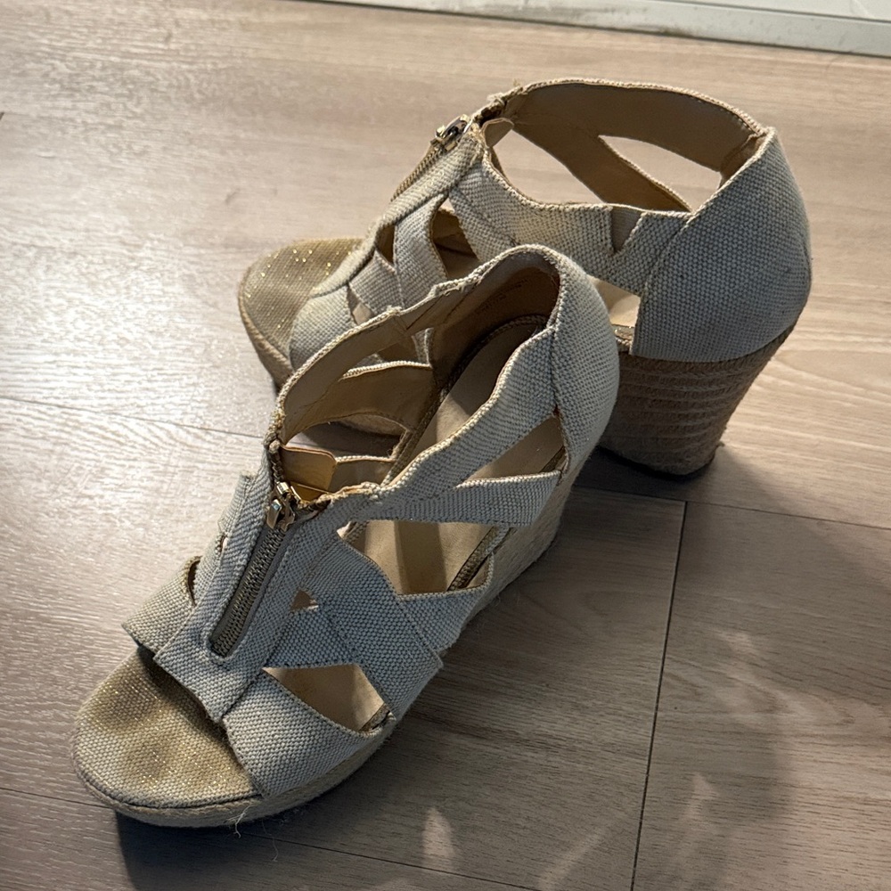 a new day Cream Wedge Sandals
